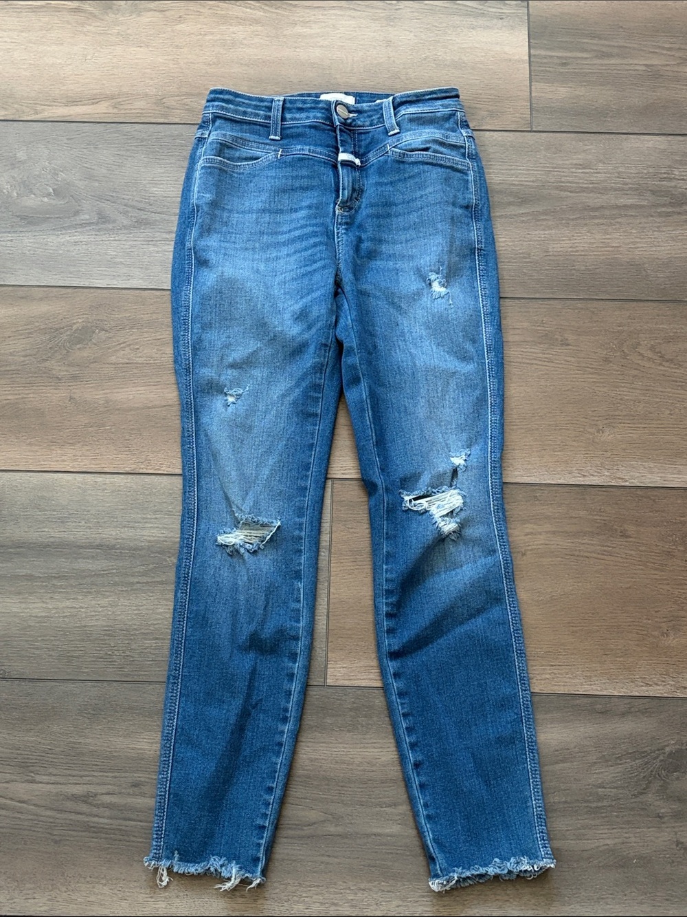 Closed Women's Skinny Distressed Blue Jeans